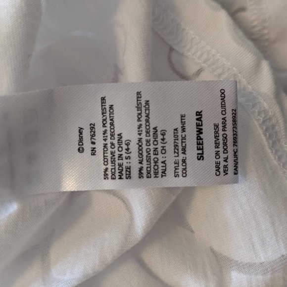 Disney White Good Vibes Mickey T-Shirt Size S - Picture 7 of 7